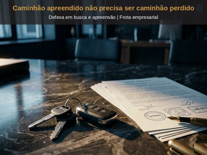 Busca e Apreensão de Caminhão e Frota: Como Defender a Operação da Sua Empresa
